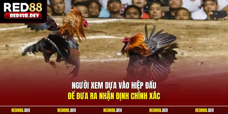 Người xem dựa vào hiệp đấu để đưa ra nhận định chính xác
